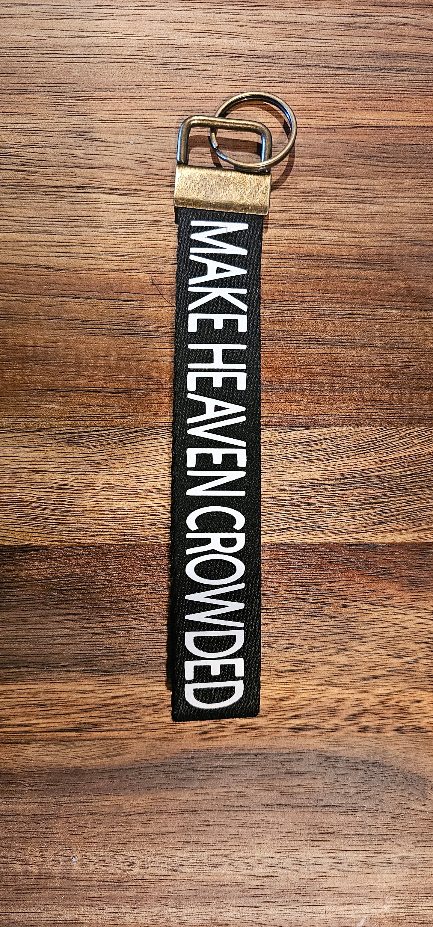 Make Heaven Crowded KEY Wristlet