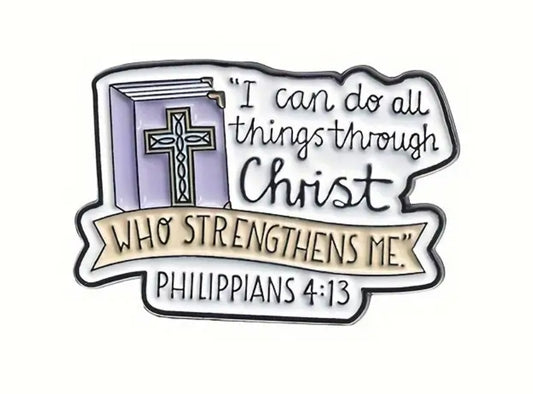 Jesus strengthens me pin