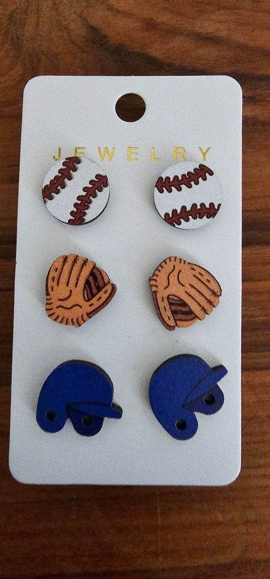 Baseball Earings